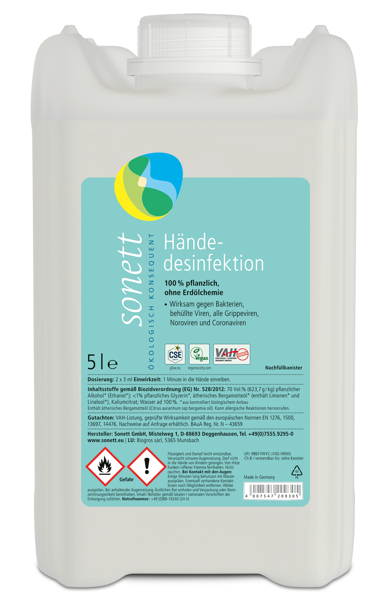 sonett Hände-Desinfektion