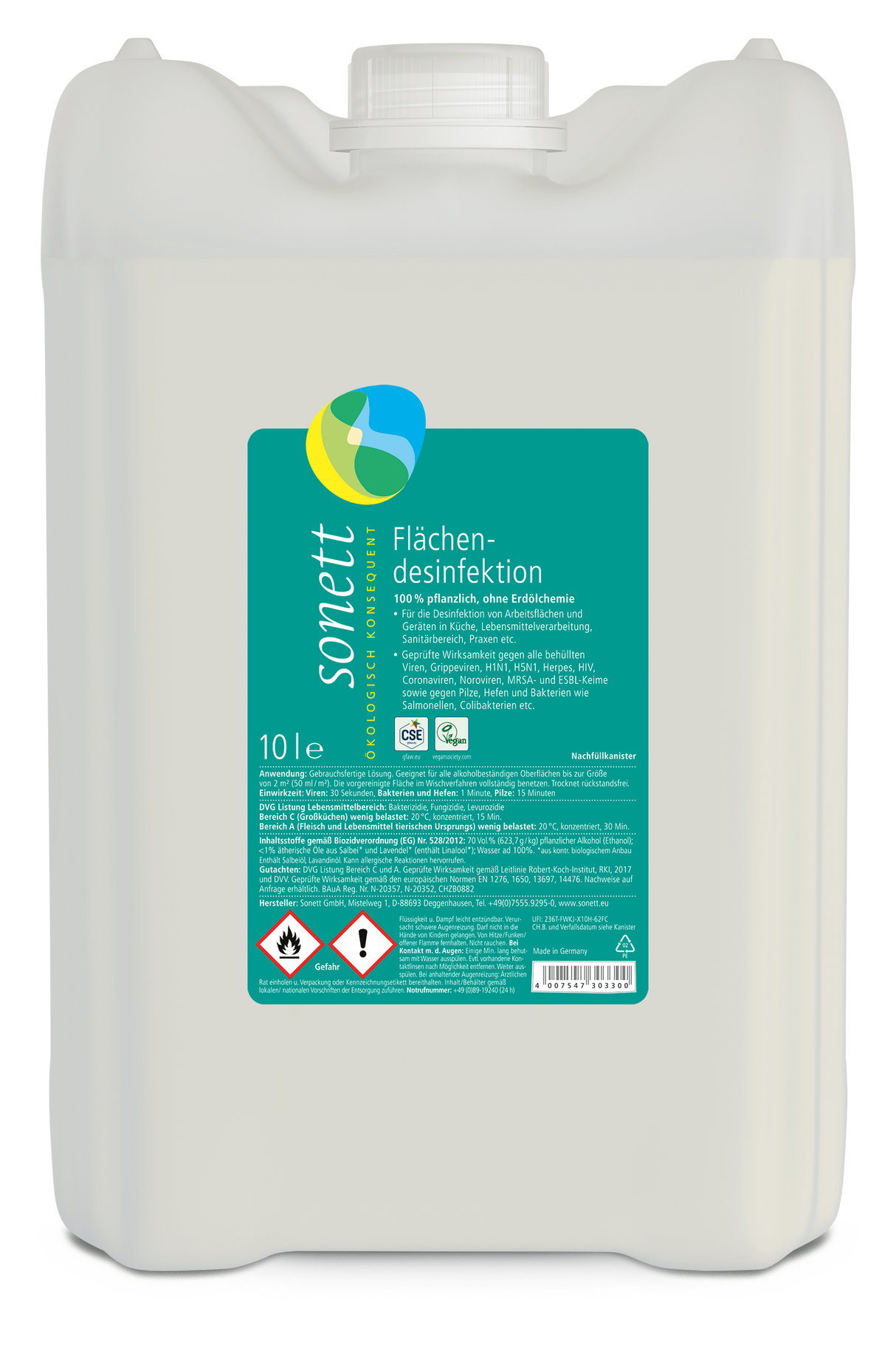 sonett Flächen-Desinfektion