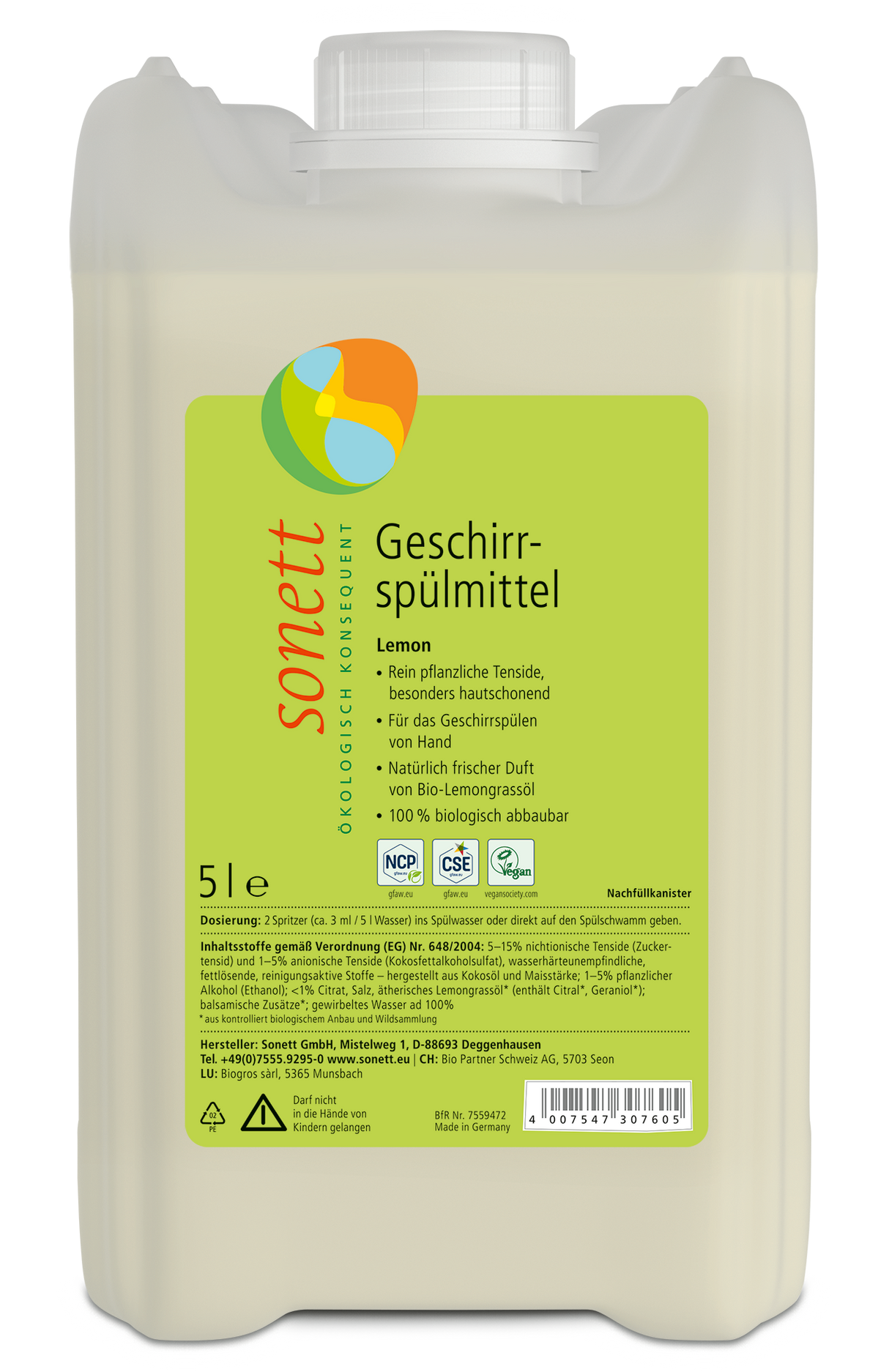 sonett Geschirr-Spülmittel Lemon