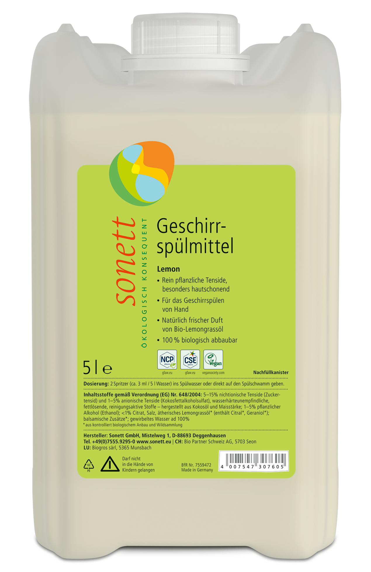 sonett Geschirr-Spülmittel Lemon