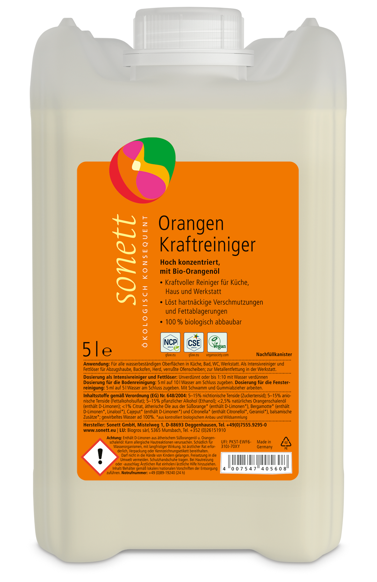 sonett Orangen Kraftreiniger