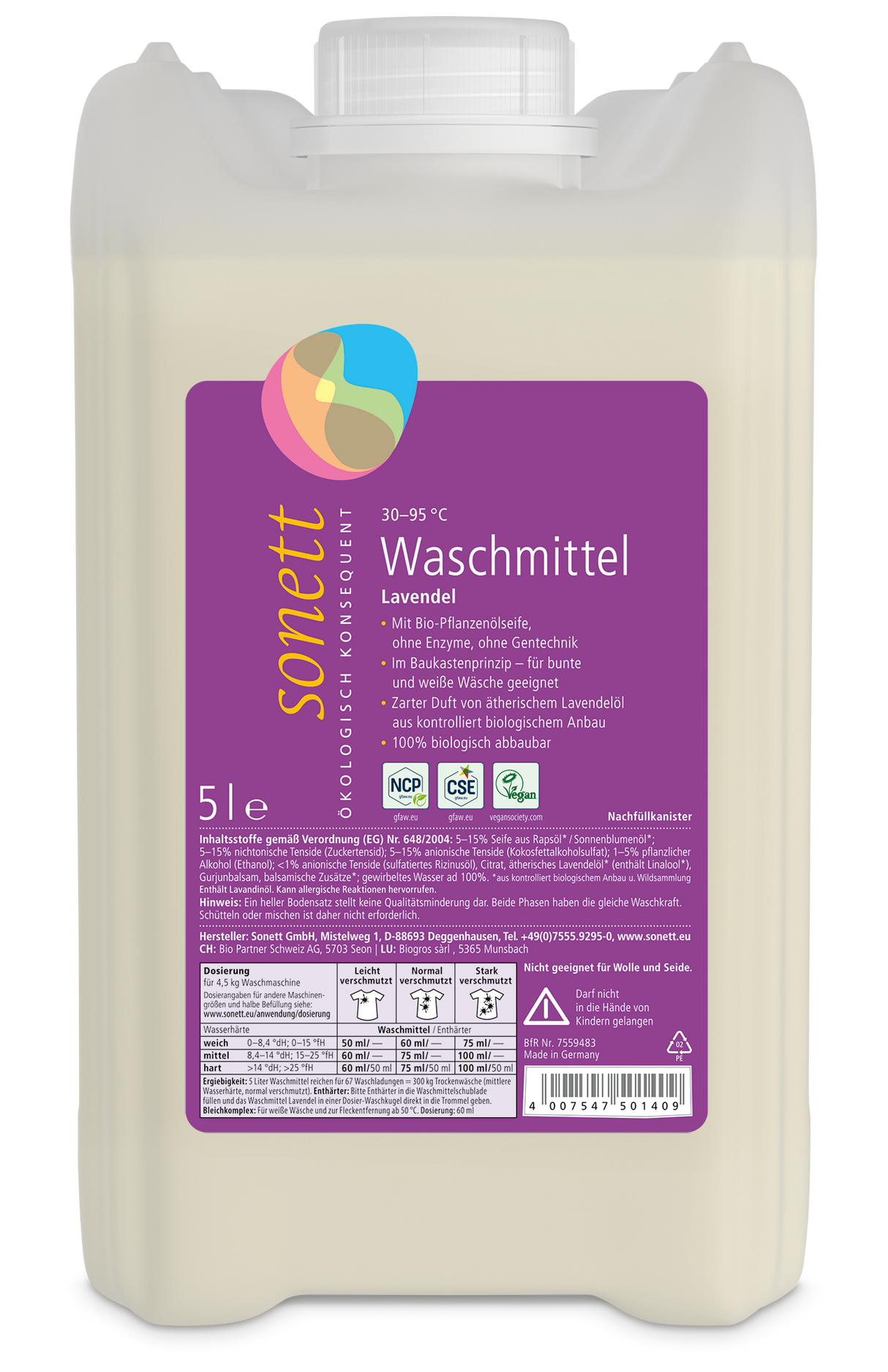 sonett Waschmittel Lavendel