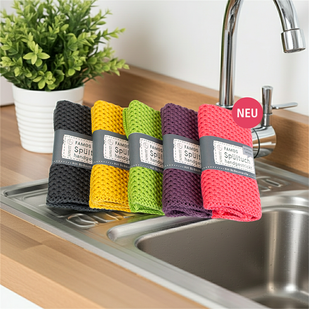 sonett FAMOS Spültuch handgestrickt